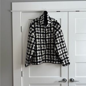 Brunette The Label Black and White Sweater